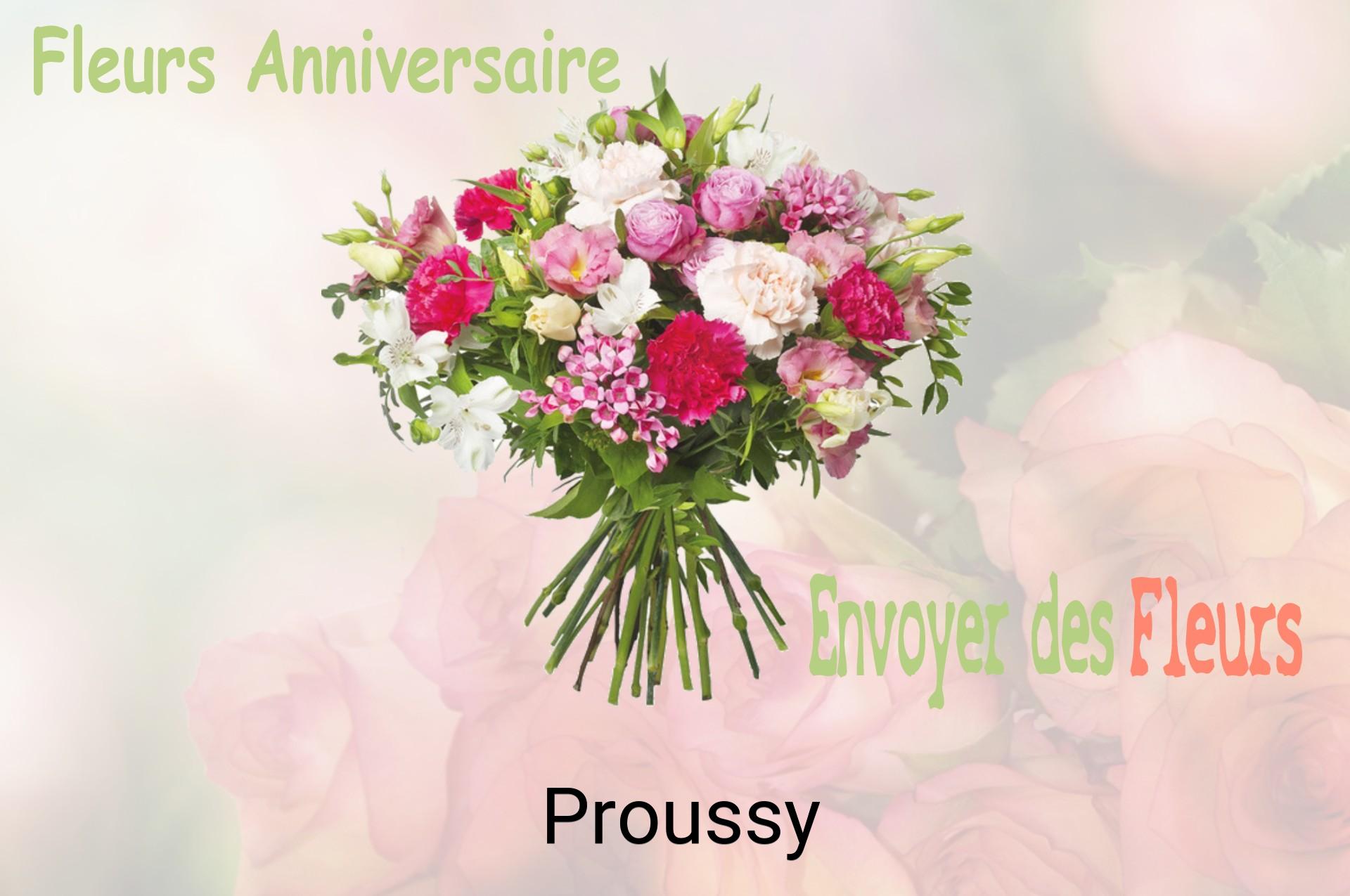 Bouquet de fleurs d’anniversaire livré à Proussy
